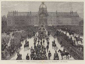 Marshal MacMahons begravelse i Paris, Processionens ankomst til Les Invalides